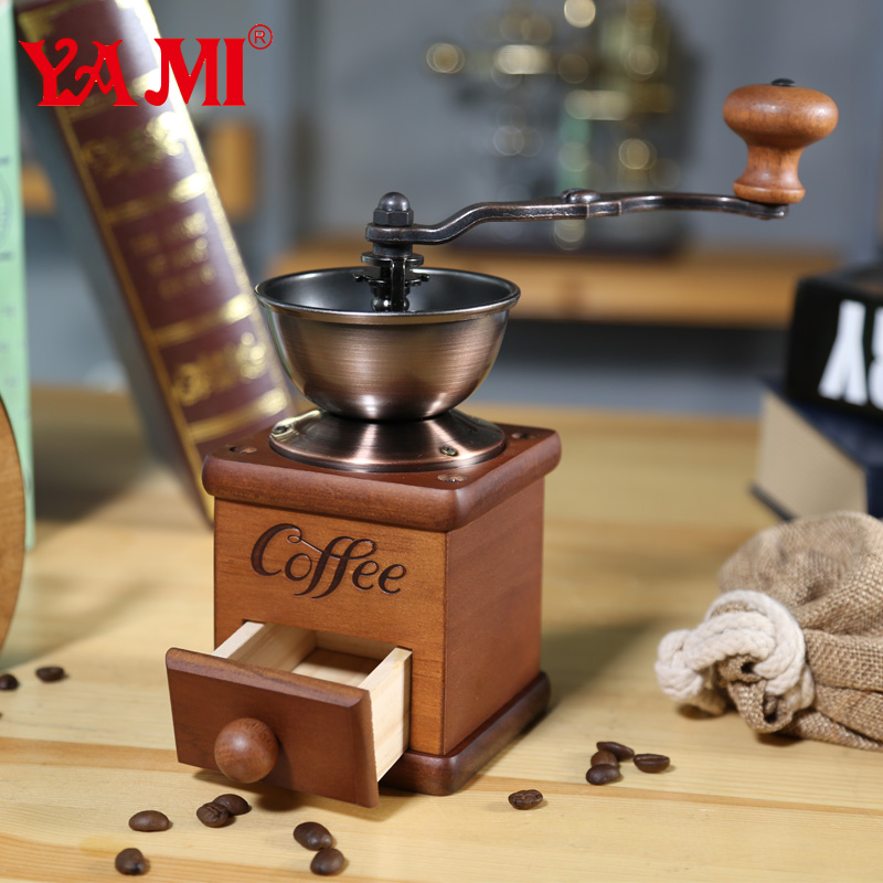 Wooden Manual Coffee Grinder YM3503-大图1