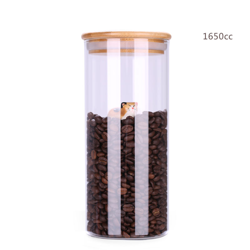 Glass Coffee Canister 1650cc YM5036