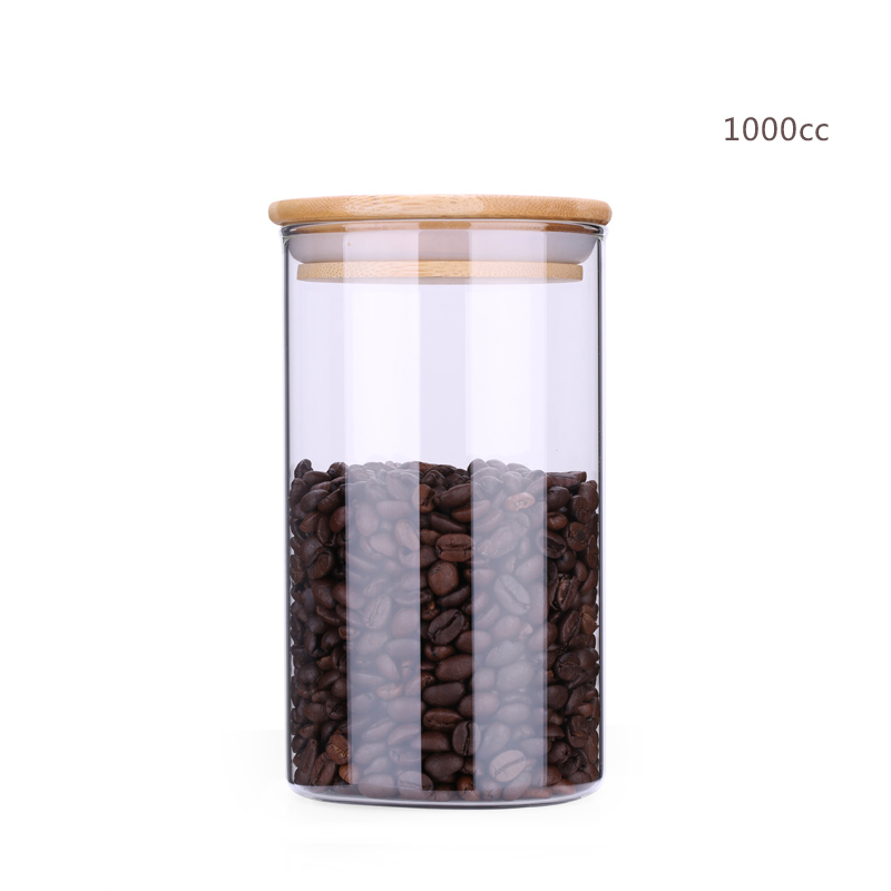 Glass Coffee Canister 1000CC YM5034